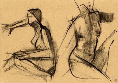抽象的な女性のヌード 作： Tore Bahnson