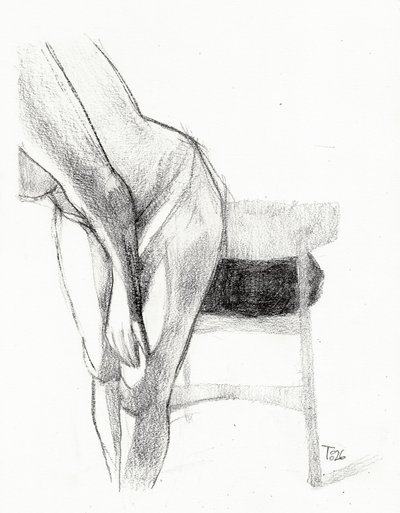 曲線を描く裸体 作： Tore Bahnson