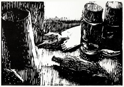 黒と白のボトル 作： Tore Bahnson