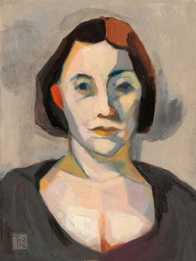 表現力豊かな女性の肖像画 作： Tore Bahnson