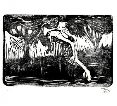 森へと落ちていく 作： Tore Bahnson