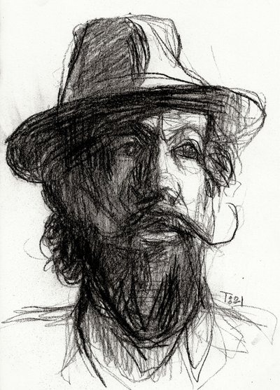 迫力あるひげの肖像画 作： Tore Bahnson