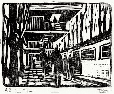 都市の地下鉄通路 作： Tore Bahnson