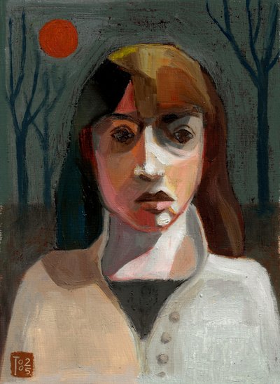 赤い太陽の下の女 作： Tore Bahnson