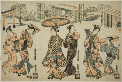 義ｒｌｓ おｆ 深川 ー あ Ｔ理ｐｔｙｃｈ （深川 娘 三幅対） 作： Torii Kiyohiro