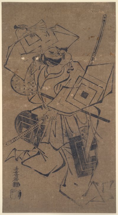 市川ダンジュル？ 荒事Ⅱ（ラフプレイ） 作： Torii Kiyomasu