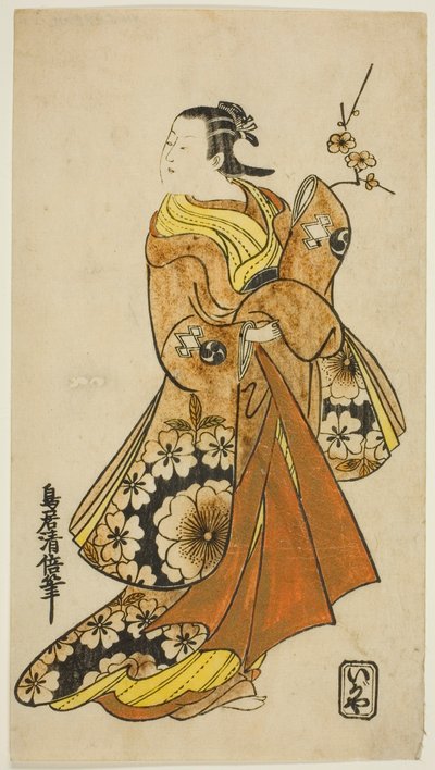 女役 俳優 中村武三郎 初代 作： Torii Kiyomasu II
