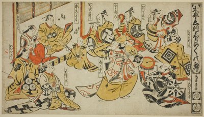Ｓせね ｆろｍ テェ Ｄラマ ”Ｌｙ理ｃ ダンセ おｆ 静か 午前 （タイヘイ 静か ほらく の 米）” 作： Torii Kiyomasu I