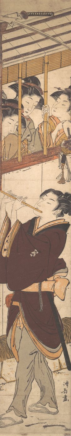 お正月の一場面。 作： Torii Kiyonaga
