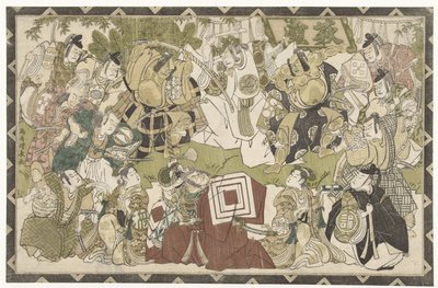 芝楽の役者 作： Torii Kiyonaga