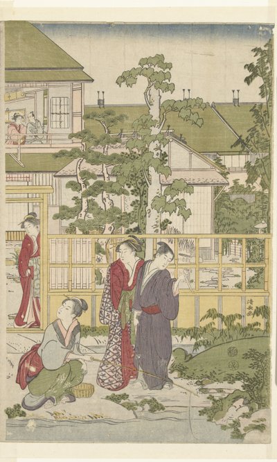 盲目の男を演じる 作： Torii Kiyonaga