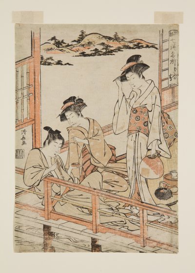 D.gashima（カラー木版画 作： Torii Kiyonaga