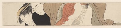 目を閉じた芸者。 袖の巻（連載タイトル） 作： Torii Kiyonaga