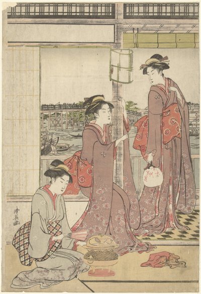 ムーンパーティー 作： Torii Kiyonaga