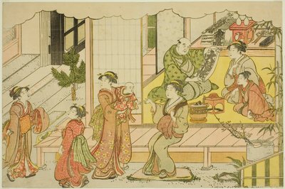 蔵開き(くらびらき) 図鑑「三色光の朝」より 作： Torii Kiyonaga
