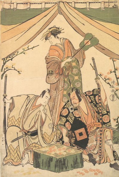 Ｓせね おｆ テェ Ｄラマ お商い 費ルーガー小島、 １７８４ー８５。 作： Torii Kiyonaga