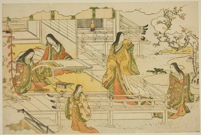 図鑑「三色光の朝」より 初書（きっしょうはじめ） 作： Torii Kiyonaga