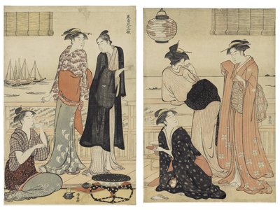 南部の12か月シリーズの6か月 作： Torii Kiyonaga