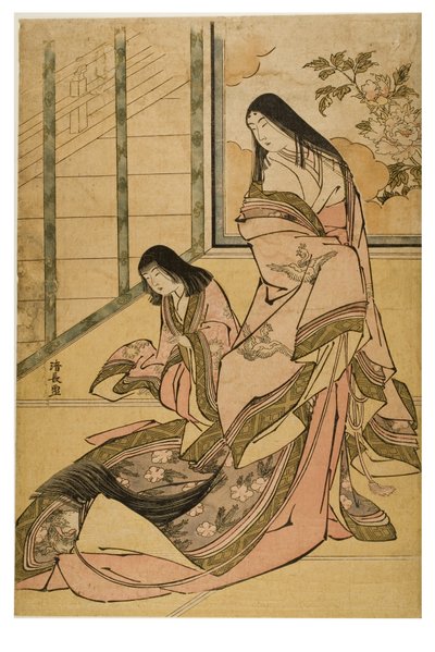 無題の古典美人シリーズの第三王女 作： Torii Kiyonaga