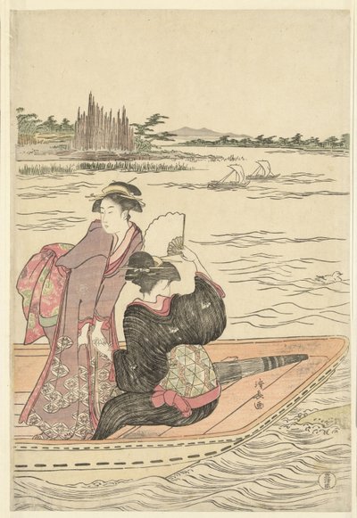 隅田川フェリー 作： Torii Kiyonaga