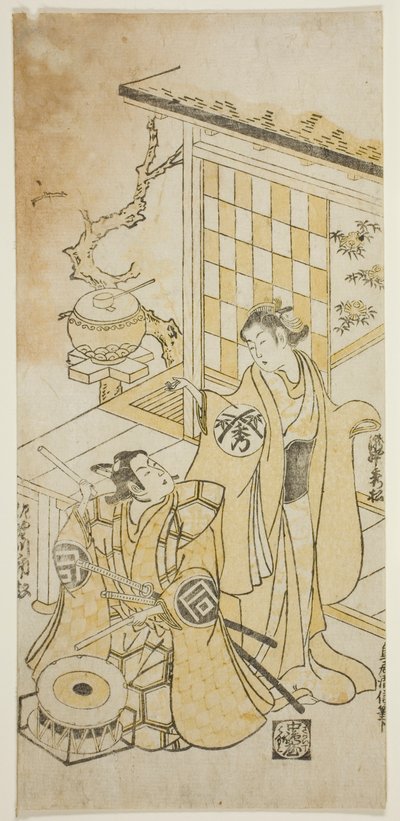 てぇ あｃとｒｓ 滝中 ひで松 位 案ｄ 佐野川 市松 位 作： Torii Kiyonobu II