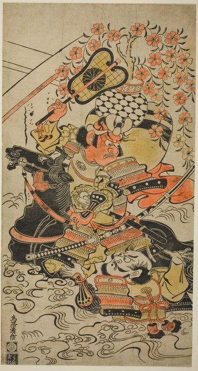中流の戦い 作： Torii Kiyonobu I