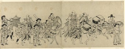 在江戸韓国大使館到着 作： Torii Kiyonobu I
