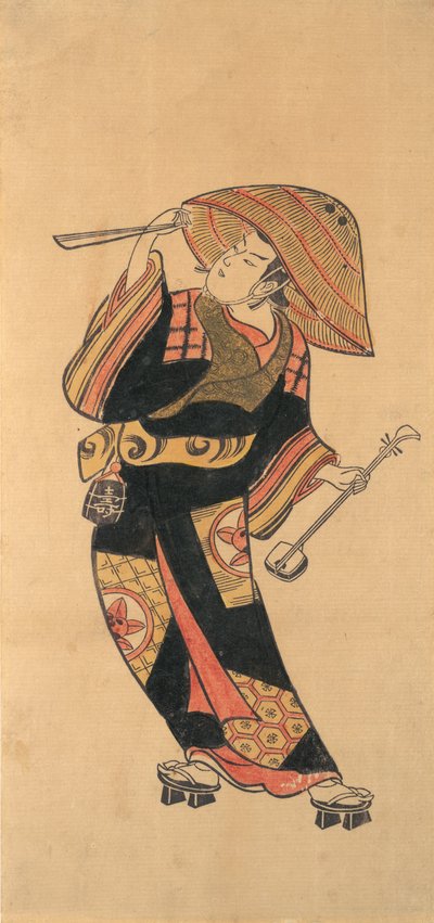 八代目市村竹之丞、1720年頃。 作： Torii Kiyotomo.