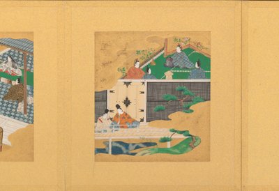 源氏物語源氏物語の情景、17世紀初頭。 作： Tosa Mitsunori