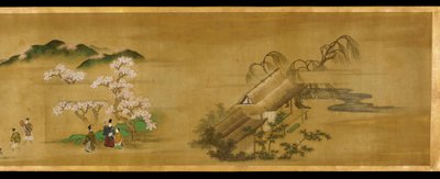 四季の風景、江戸時代、17世紀。 作： Tosa Mitsuoki