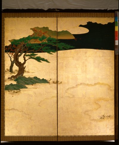 伊勢物語六曲屏風 作： Tosa Mitsuoki