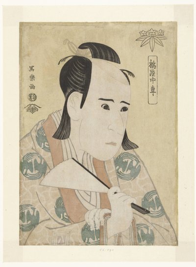 三代目市川彌生の肖像 たちばなや中社 作： Toshusai Sharaku