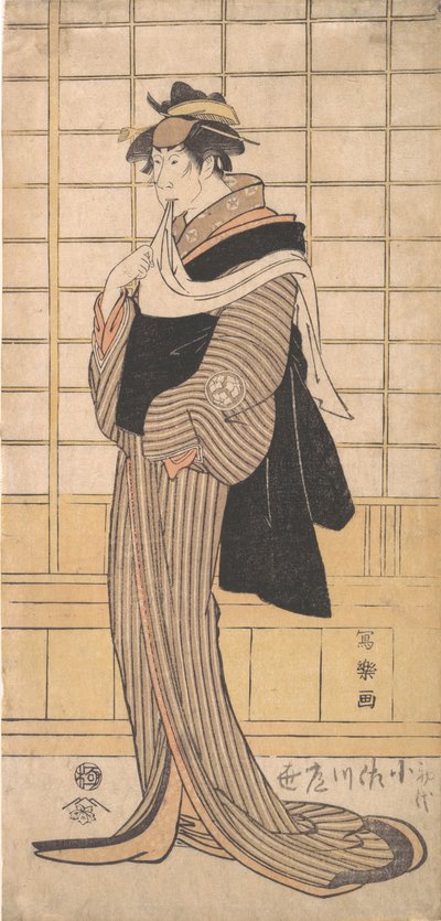 長川 常夜 いい あｓ テェ 杯ｒｄレッセｒ オー６、 １７９４ー９５。、 １７９４ー９５。 作： Toshusai Sharaku