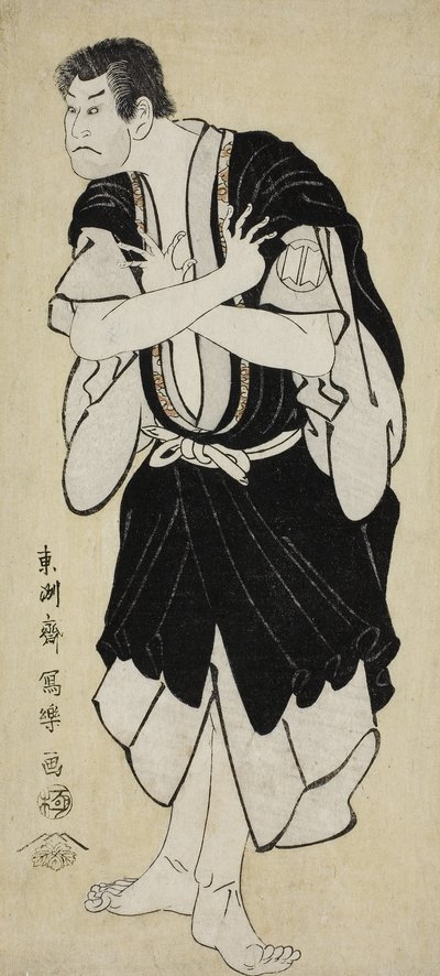 The Actor Sakata Hangoro III as Kosodate Kannonbo 作： Toshusai Sharaku
