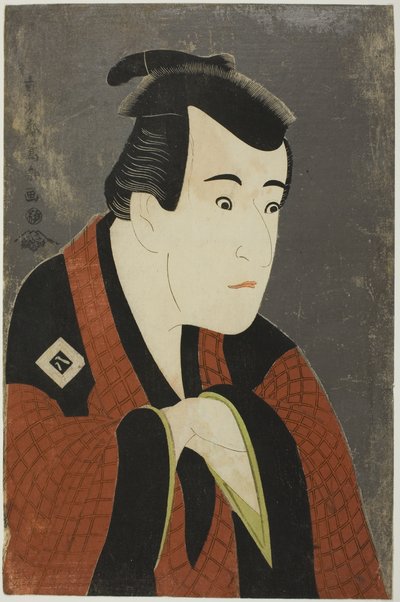 田辺文蔵役の三代目市川弥蔵 作： Toshusai Sharaku