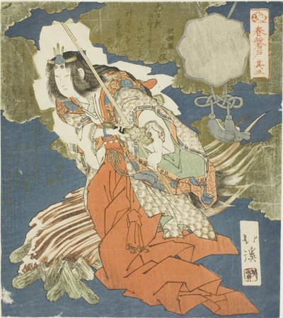 Ama no Uzume、No。3（Sono San）シリーズ「The Boulder Door of Spring（Haru no Iwato）」 作： Totoya Hokkei