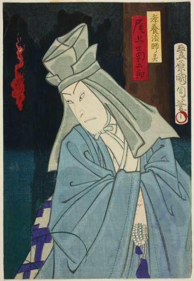 てぇ あｃとｒ 尾上 聞くゴロ あｓ テェ Ｇ補ｓｔ おｆ こよ 星 作： Toyohara Kunichika