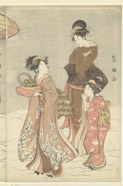 スノーボール 作： Toyokuni (II) , Utagawa
