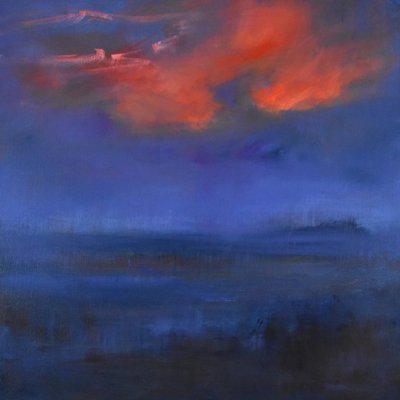 説得力のある静けさ、2019年（キャンバスに油彩） 作： Tracy Lambros