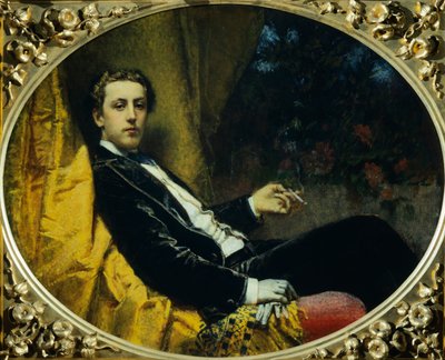 ニコラ・マッサの肖像」トランクィッロ・クレモナ（1837-1878）作、油彩・キャンバス、92x114cm 作： Tranquillo Cremona
