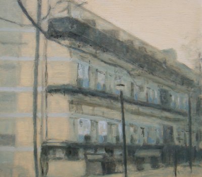 住む場所 27, 2012 （合板に油彩） 作： トレバー・バージェス