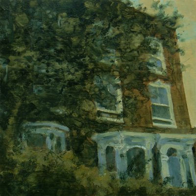 住む場所 35, 2012 (油彩、合板) 作： Trevor Burgess