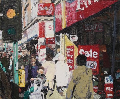 セール、2003年（油彩・板） 作： トレバー・バージェス