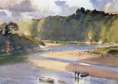 河口の夏、デヴォン 作： Trevor Chamberlain