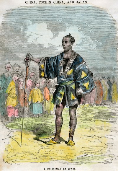 江戸江戸の警官、日本、c1880 作： Trichon