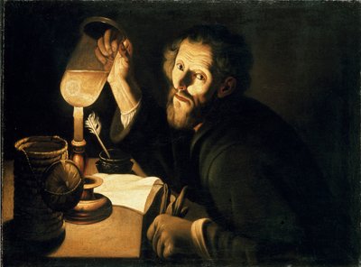 尿サンプルを持つ医師、c1630-1633 作： Trophime Bigot