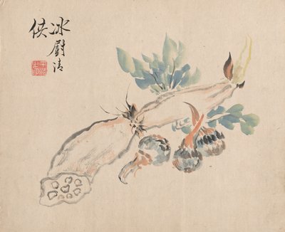 Lotus RootとAdders Tongue。 作： Tsubaki Chinzan
