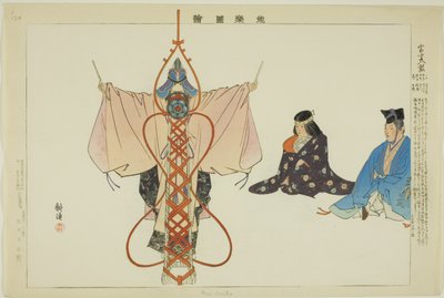 「能楽図絵」シリーズより 富士太鼓 作： Tsukioka Kogyo