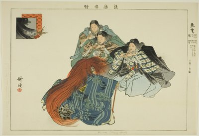 「能楽図絵」シリーズより 飛雲 作： Tsukioka Kogyo