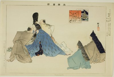 能楽図絵シリーズより 柏崎 作： Tsukioka Kogyo